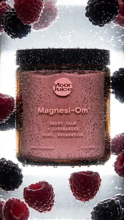 Ad creative: magnesium jar surrounded by berries