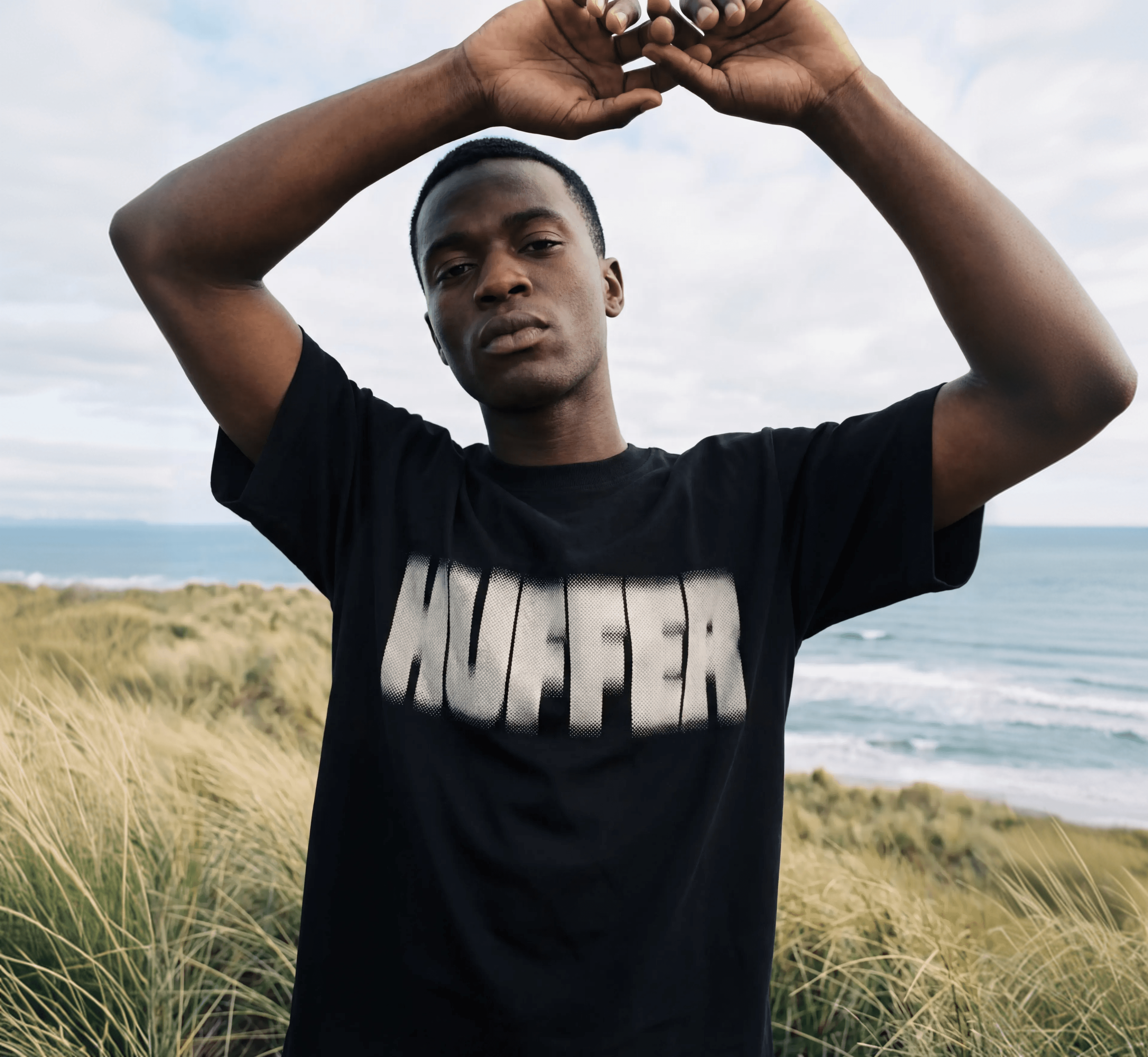 huffer black t shirt