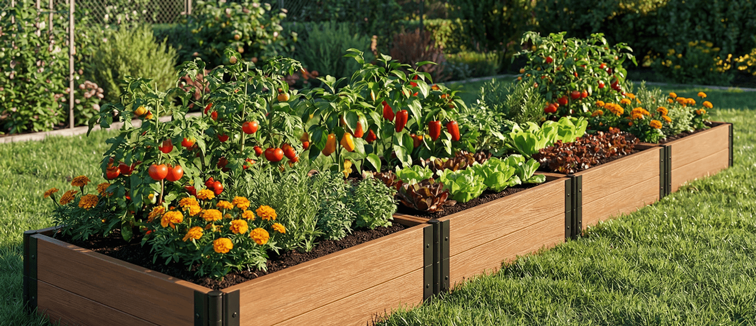 Frame It All raised garden beds and product creative