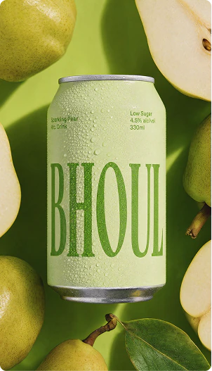 Green Bhouli can framed by sliced citrus fruit.